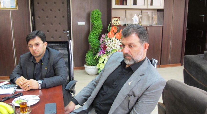 دیدار فرمانده حوزه شهید تندگویان با مهندس سپهری مدیرعامل جدید حفاری