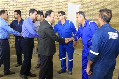 بازدید مدیرعامل شركت بهره برداری نفت و گاز مسجدسلیمان از واحدهای ستادی و عملیاتی