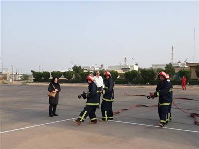 شركت نفت و گاز اروندان میزبان گروه ارزیاب بین المللی آتش نشانی