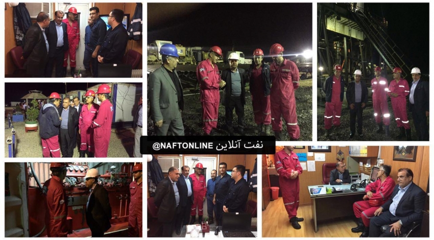 عکس/بازدید سرزده مدیر عامل شرکت ملی حفاری ایران از دستگاه حفاری ٣۶ فتح در میدان نفتی مارون
