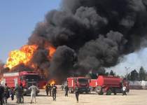 فیلم | آتش‌سوزی در یک پالایشگاه نفت در شمال عراق | نفت آنلاین