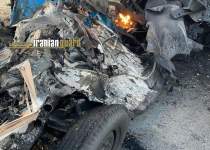 وضعیت وحشتناک خودرو منفجر شده در مسیر ترور شهید فخری‌زاده