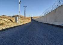 تصویری از دیوار ساخته شده بین مرز ایران و ترکیه