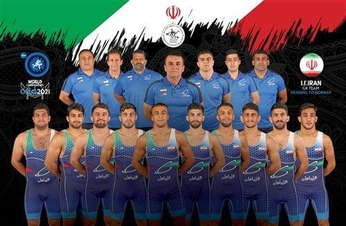 تصویری از تیم ملی کشتی فرنگی ایران