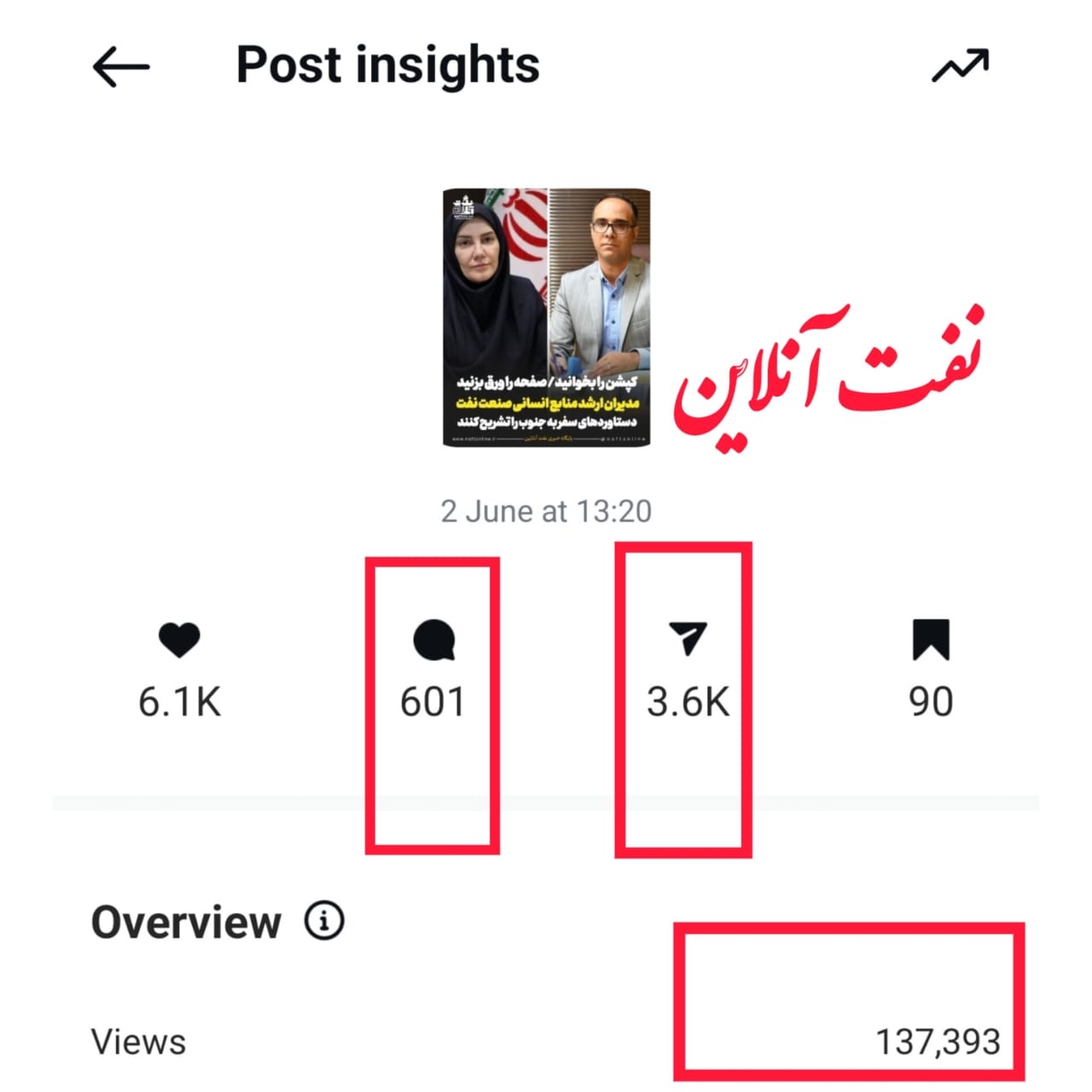 پیج اینستاگرام <a href='https://www.naftonline.ir' target='_blank'>نفت آنلاین</a> 